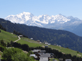 Vue sur le Mont Blanc en été